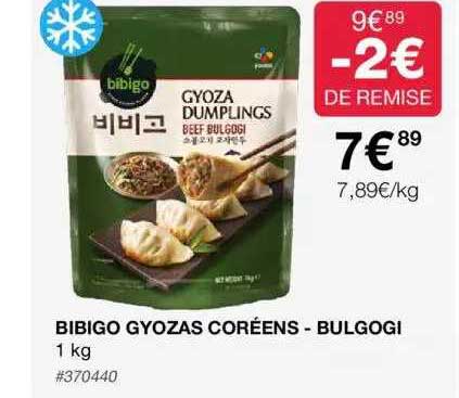 bibigo gyozas coréens - bulgogi