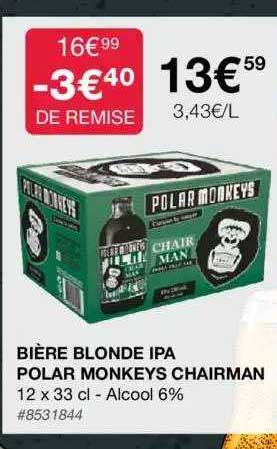 bière blonde ipa polar monkeys chairman