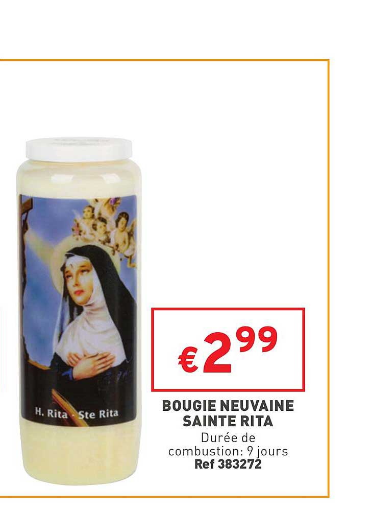 bougie neuvaine sainte rita