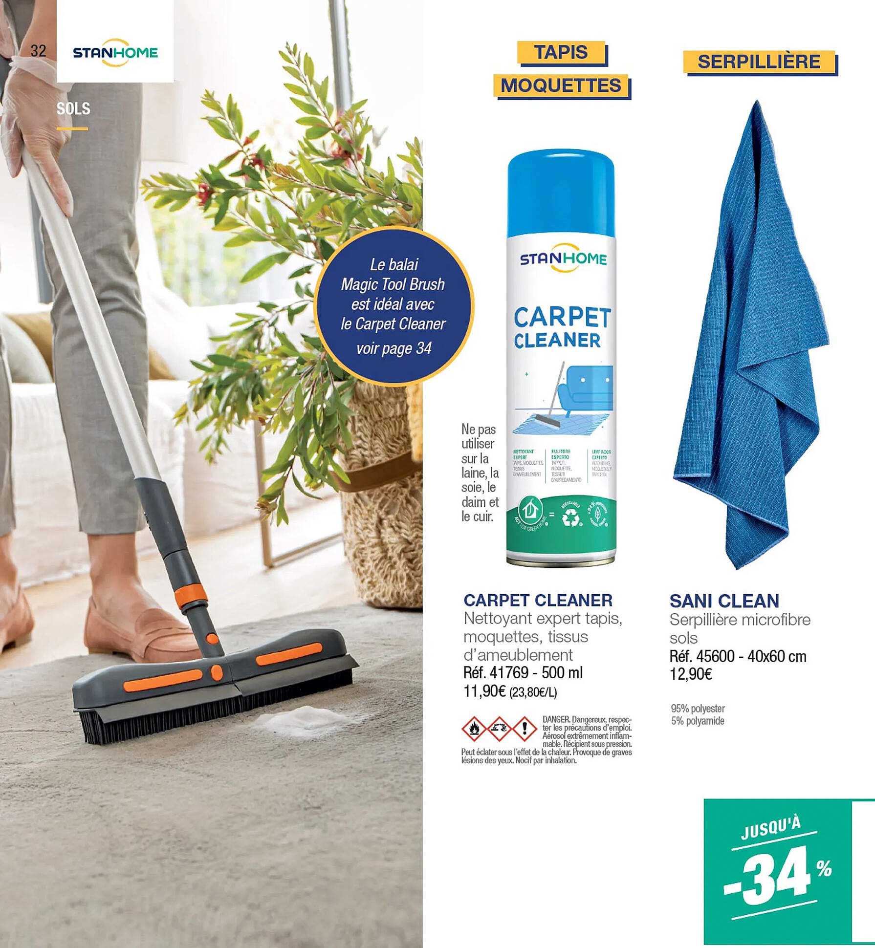 carpet cleaner stanhome, sani clean