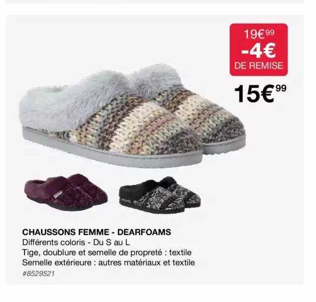 Chaussons Femme - Dearfoams