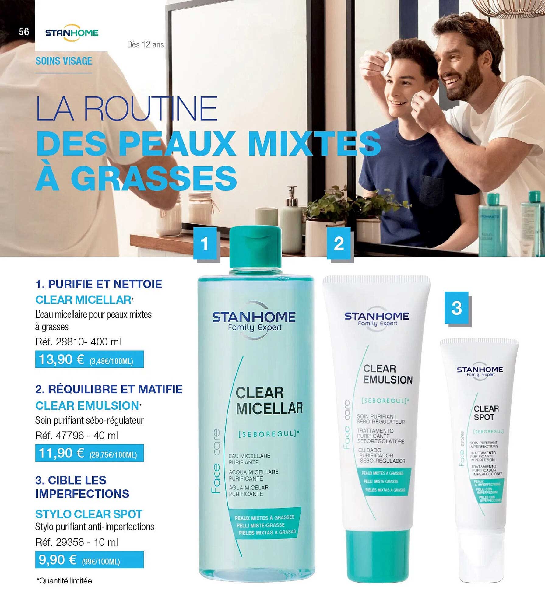 clear micellar, clear emulsion, stylo clear spot stanhome