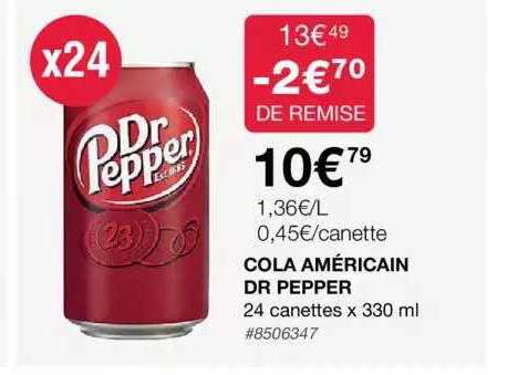 cola américain dr pepper