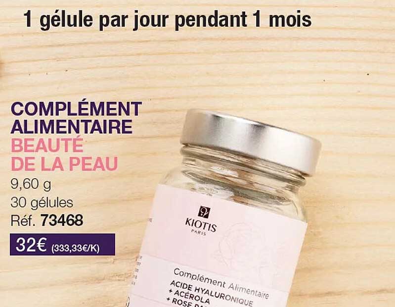 complément alimentaire beauté de la peau kiotis
