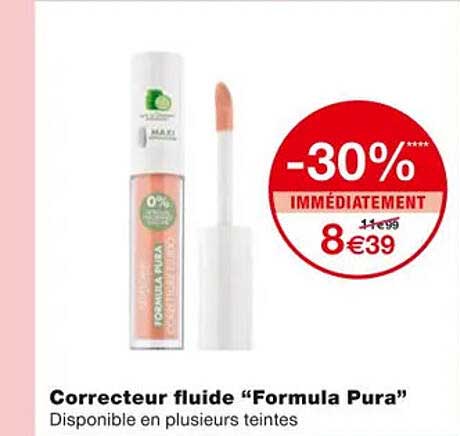 correcteur fluide "formula pura"