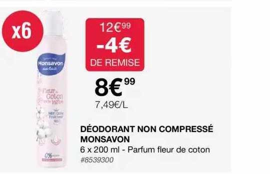 déodorant non compressé monsavon