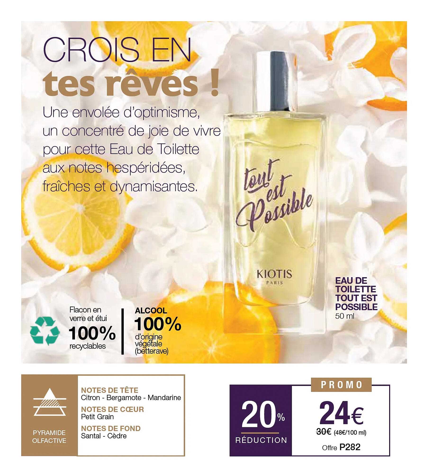 eau de toilette tout est possible kiotis