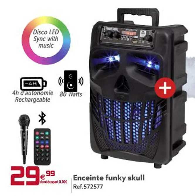 enceinte funky skull