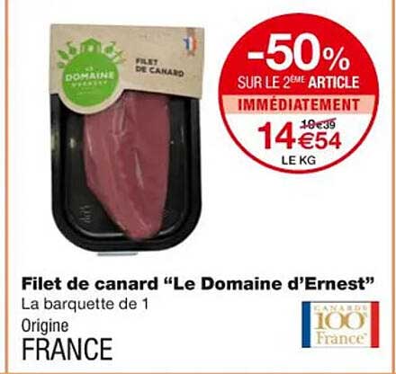 filet de canard "le domaine d'ernest"