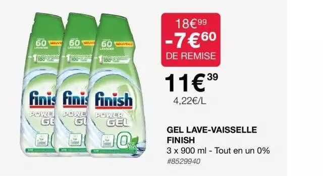 gel lave-vaisselle finish