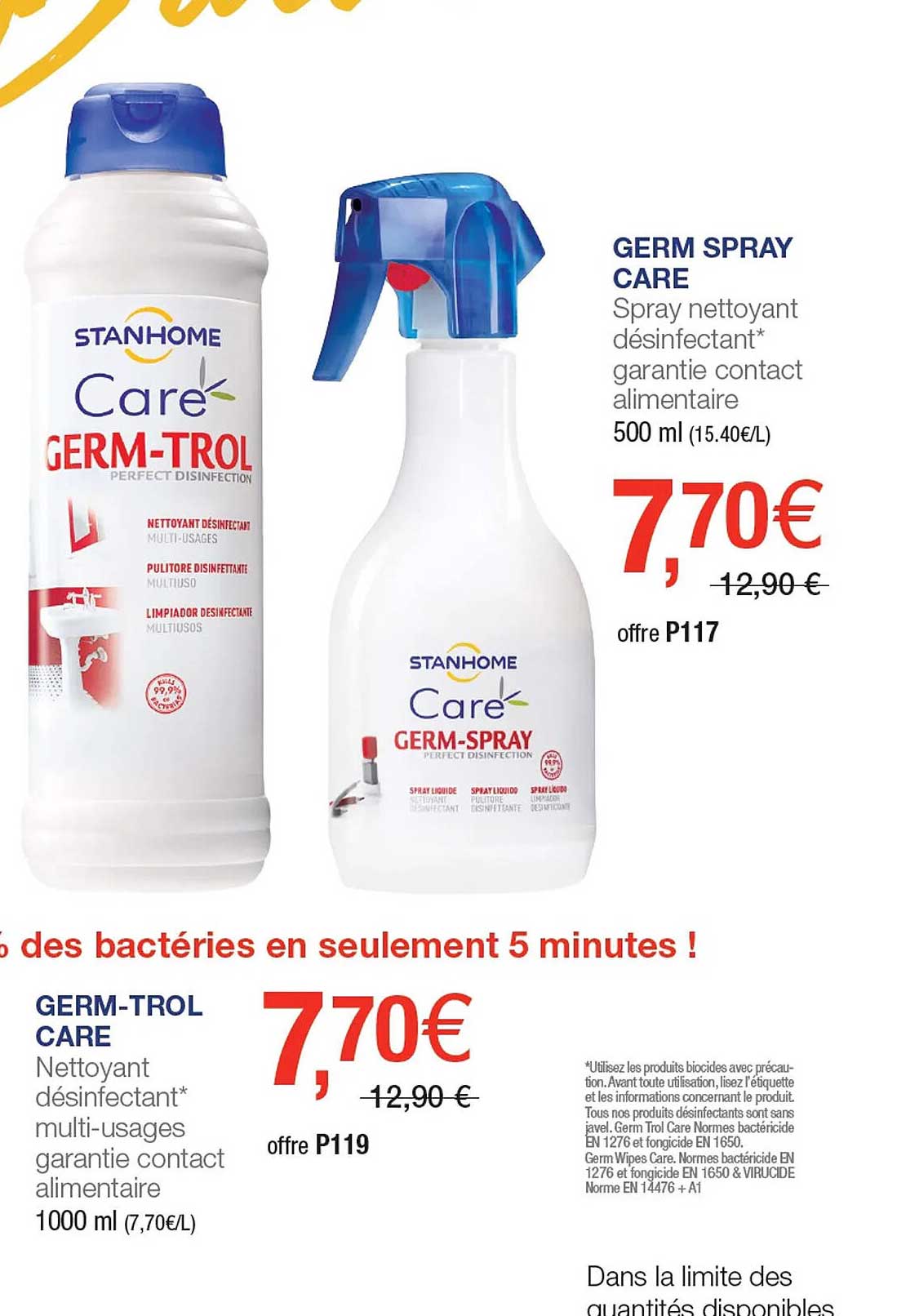 germ-trol care, germ spray care stanhome