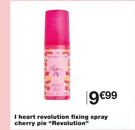i heart revolution fixing spray cherry pie "revolution"