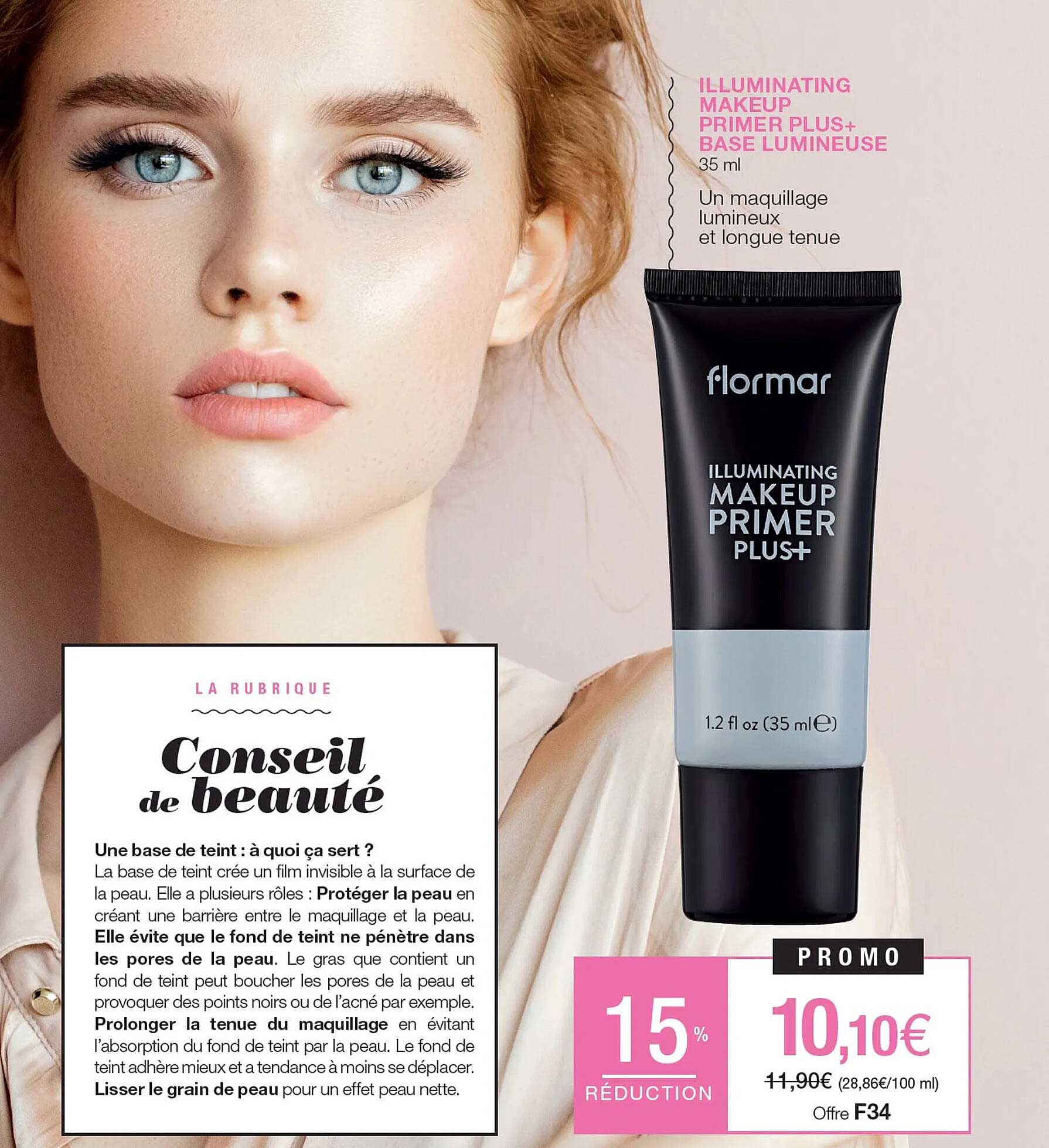 illuminating makeup primer plus+ base lumineuse flormar