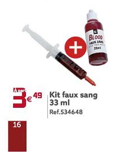 Kit Faux Sang 33ml