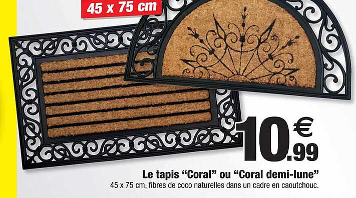le tapis "coral" ou "coral demi-lune"