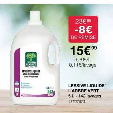 lessive liquide l'arbre vert