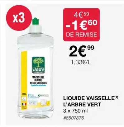 liquide vaisselle l'arbre vert