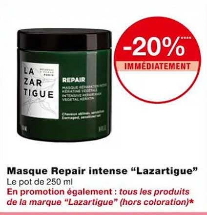 masque repaire intense "lazartigue"