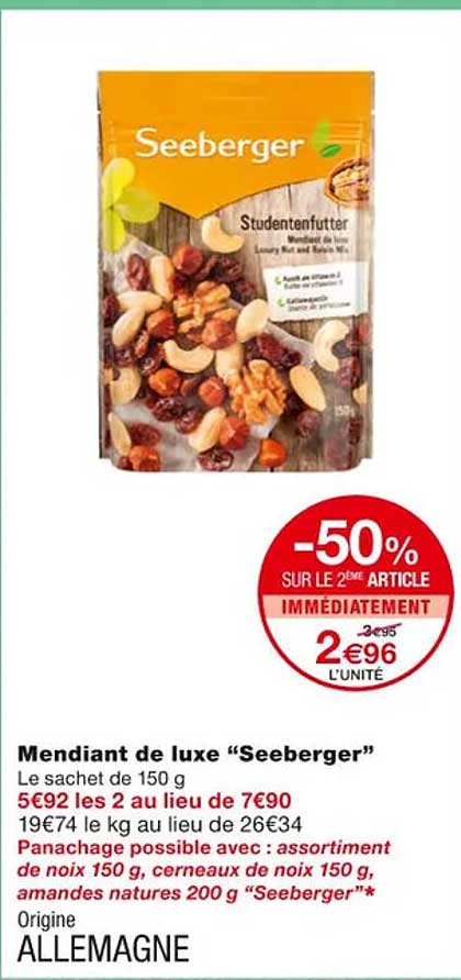 mendiant de luxe "seeberger"