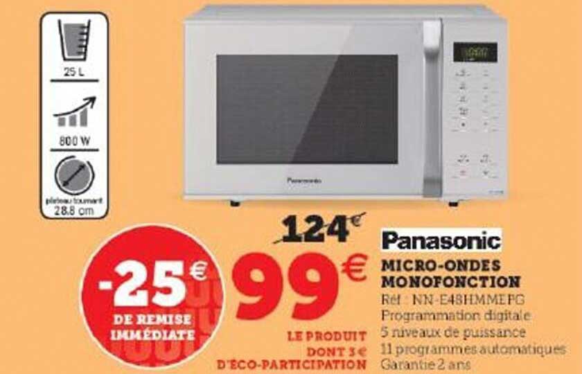 micro-ondes monofonction panasonic