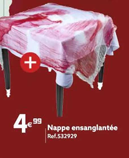 nappe ensanglantée