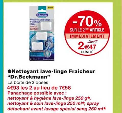nettoyant lave-linge fraîcheur "dr. beckmann'