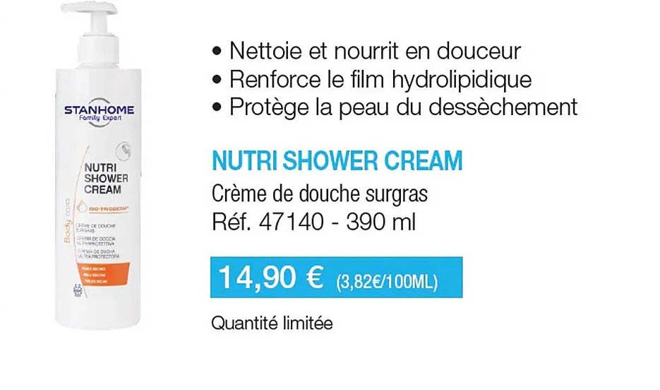 nutri shower cream stanhome