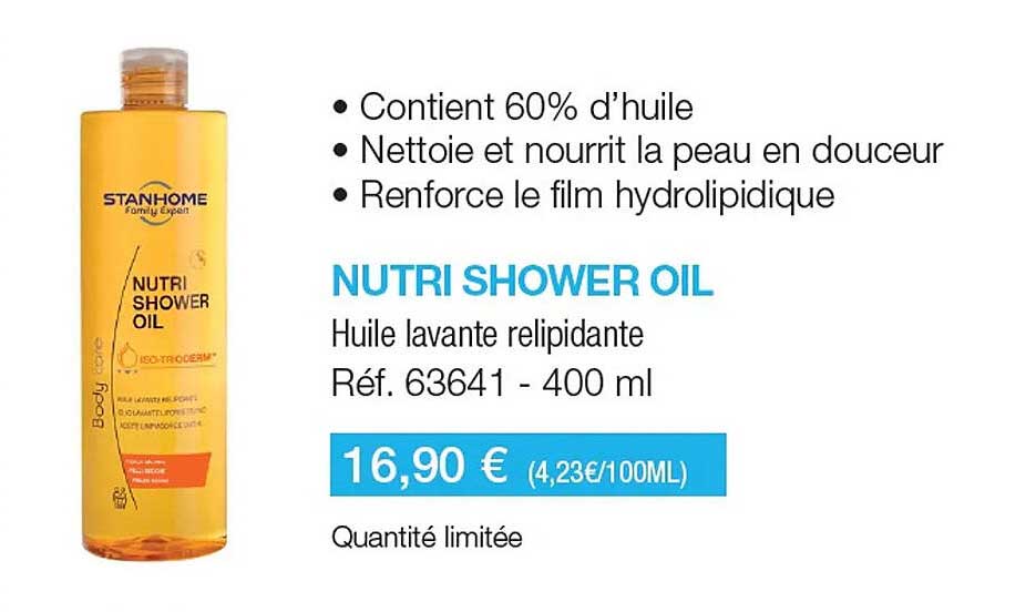 nutri shower oil stanhome