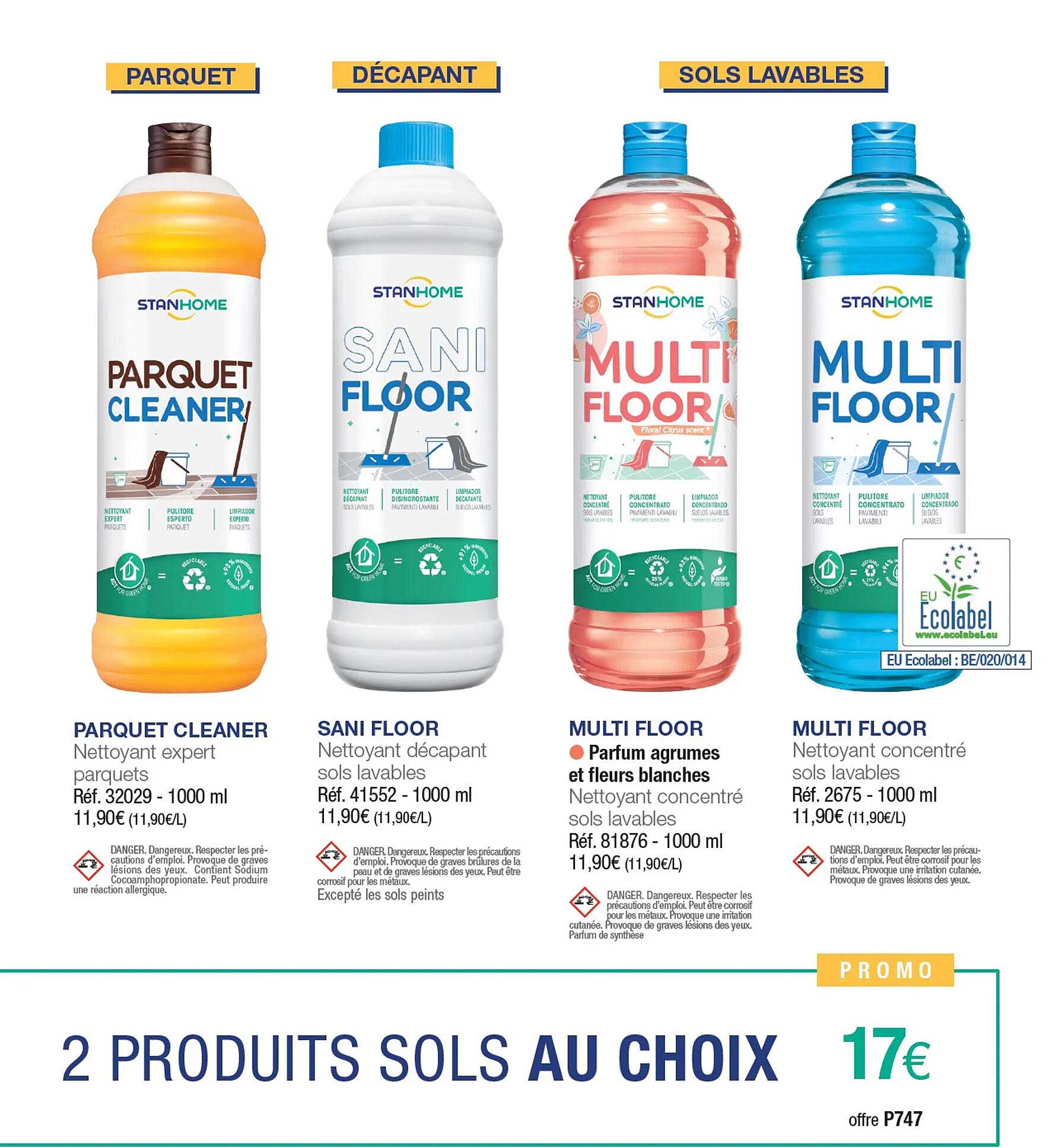 parquet cleaner, sani floor, multi floor stanhome