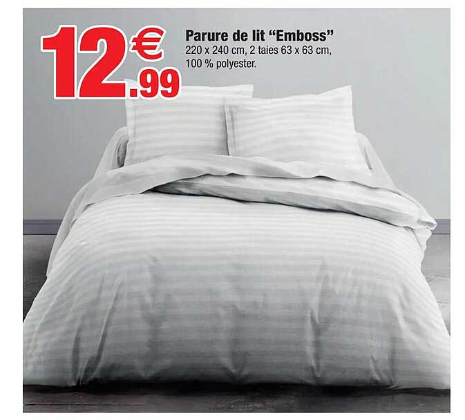 Parure De Lit "emboss"