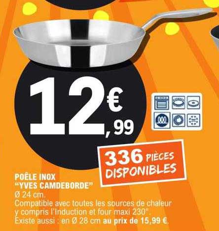 poêle inox "yves camdeborde"