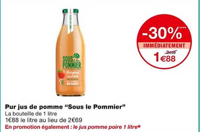 pur jus de pomme "sous le pommier"