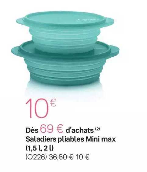 saladiers pliables mini max