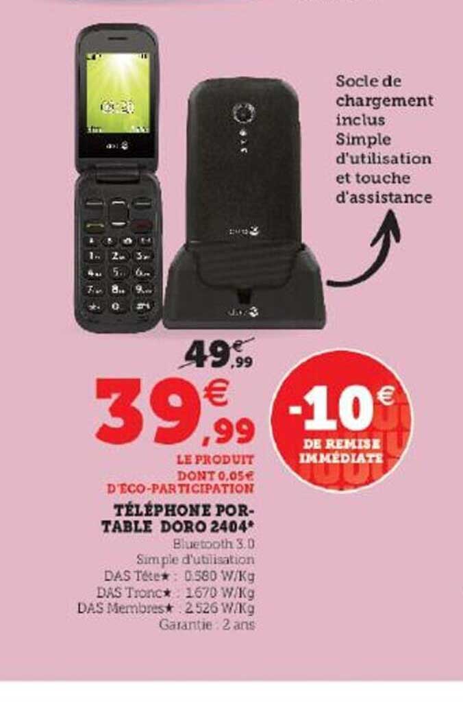 téléphone portable doro 2404