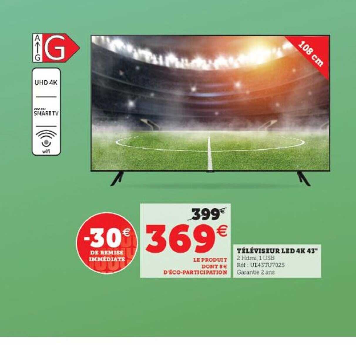 Téléviseur Led 4k 43"
