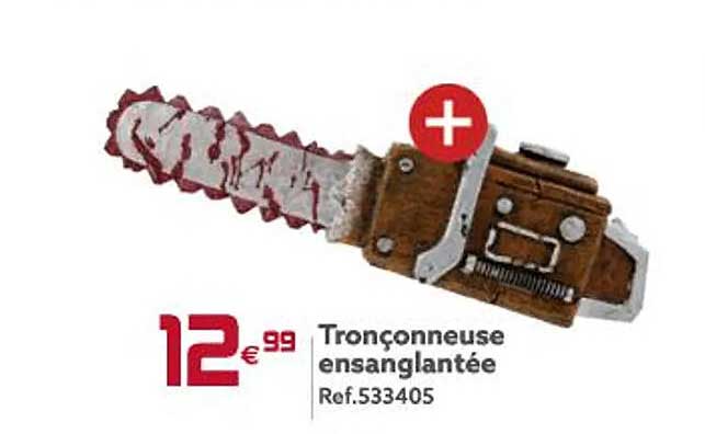 tronçonneuse ensanglantée