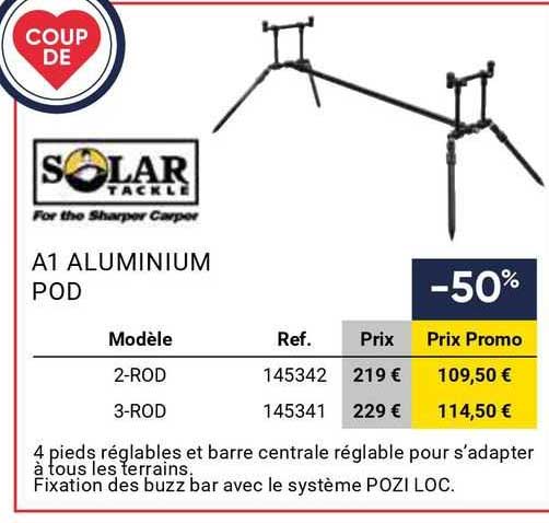 a1 aluminium pod solar tackle