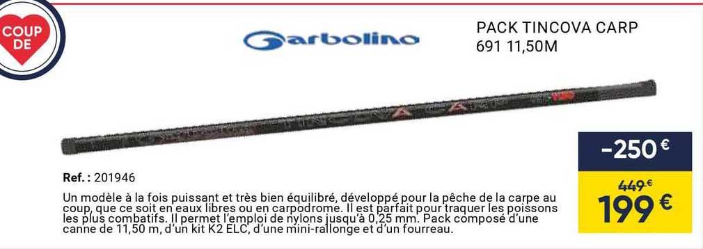 arbolino pack tincova carp 691 11.50m