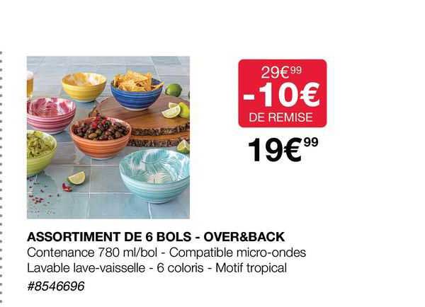 assortiment de 6 bols - over & back
