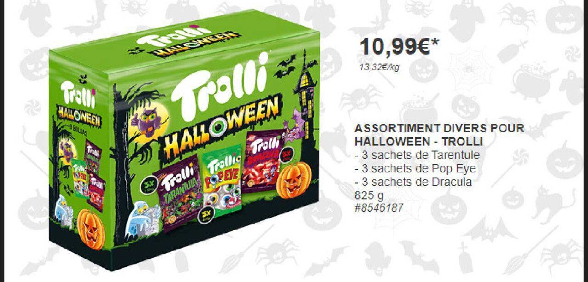 assortiment divers pour halloween - trolli