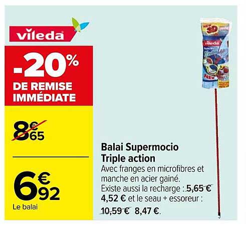 Balai Supermocio Triple Action