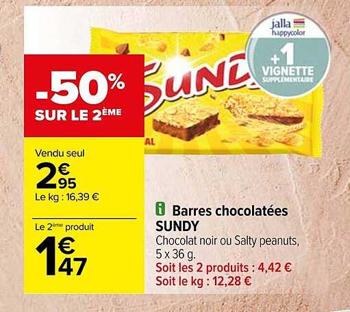 Barres Chocolatées Sundy