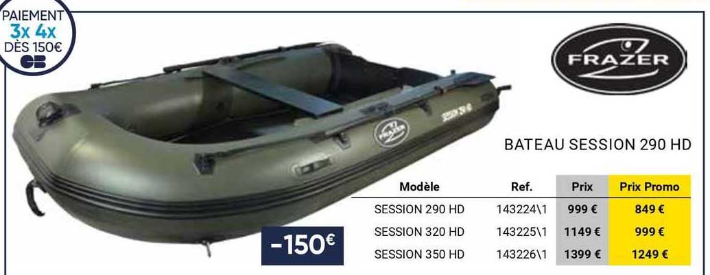 bateau session 290 hd frazer