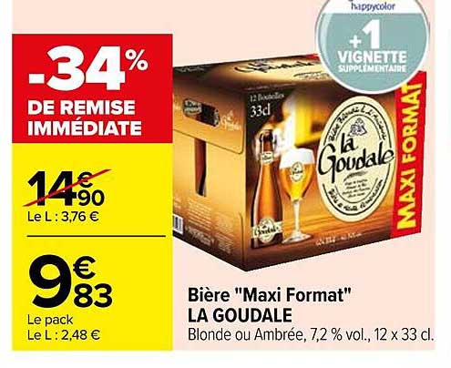 bière "maxi format" la goudale