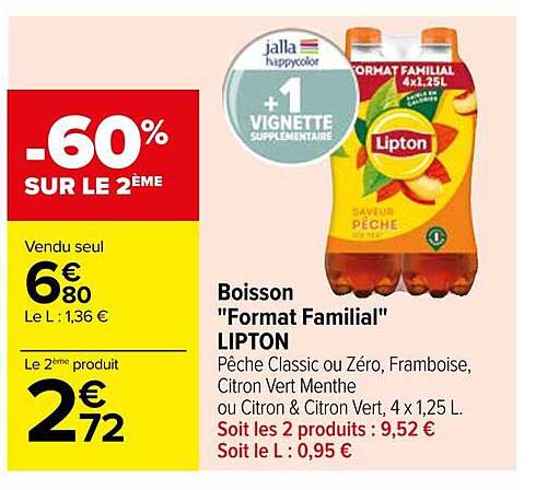 boisson "format familial" lipton