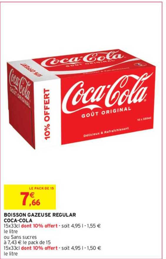 boisson gazeuse regular coca-Cola