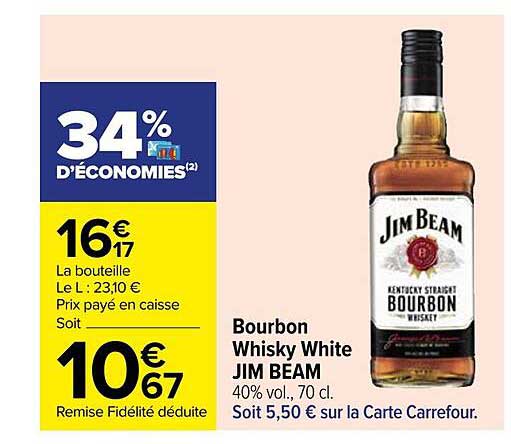 bourbon whisky white jim beam