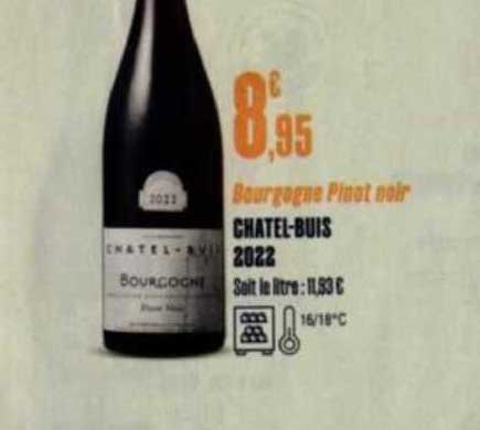 bourgogne pinot noir chatel-buis 2022
