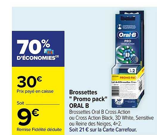 brossettes "promo pack" oral b