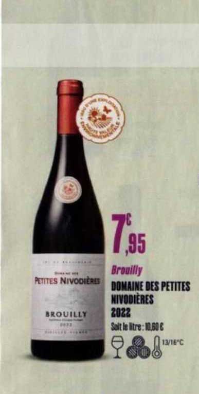 brouilly domaine des petites nivodières 2022